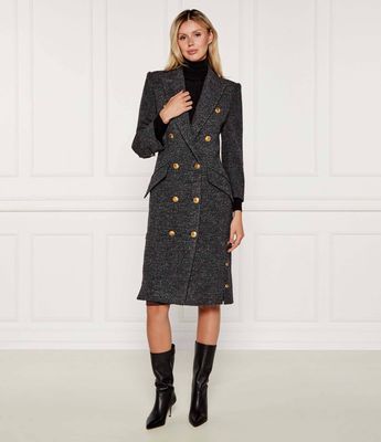 Płaszcz damski casualowy Elisabetta Franchi ze sklepu: Gomez Fashion Store w kategorii: Płaszcze damskie - zdjęcie 874714-BD9-10338_EF254W000097A64
