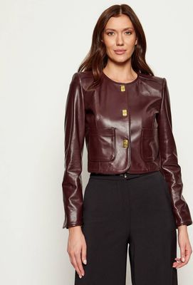 Kurtka damska Elisabetta Franchi ze sklepu: Gomez Fashion Store w kategorii: Kurtki damskie - zdjęcie 874714-BD9-10338_EF254W000102A46