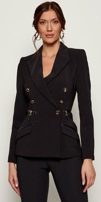 Marynarka jesienny Elisabetta Franchi ze sklepu: Gomez Fashion Store w kategorii: Marynarki damskie - zdjęcie 874714-BD9-10338_EF254W000106110