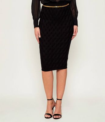 Spódnica elegancka wiosenna Elisabetta Franchi ze sklepu: Gomez Fashion Store w kategorii: Spódnice - zdjęcie 874714-BD9-10338_EF254W000111110
