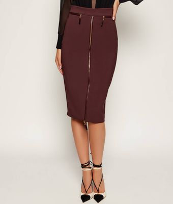 Elisabetta Franchi - Spódnica elegancka wiosenna ze sklepu: Gomez Fashion Store w kategorii: Spódnice - zdjęcie 874714-BD9-10338_EF254W000121A46