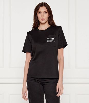 Bluzka damska na wiosnę Elisabetta Franchi ze sklepu: Gomez Fashion Store w kategorii: Bluzki damskie - zdjęcie 874714-BD9-10338_EF254W000130110
