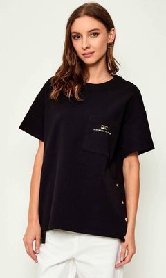 Elisabetta Franchi - Bluzka damska na wiosnę ze sklepu: Gomez Fashion Store w kategorii: Bluzki damskie - zdjęcie 874714-BD9-10338_EF254W000132110