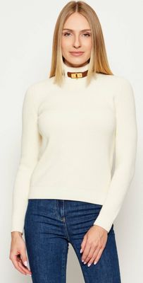 Sweter damski casual Elisabetta Franchi ze sklepu: Gomez Fashion Store w kategorii: Swetry damskie - zdjęcie 874714-BD9-10338_EF254W000140A47