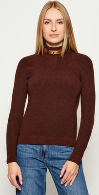 Sweter damski na zimę Elisabetta Franchi ze sklepu: Gomez Fashion Store w kategorii: Swetry damskie - zdjęcie 874714-BD9-10338_EF254W000140A45