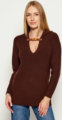Sweter damski na zimę Elisabetta Franchi ze sklepu: Gomez Fashion Store w kategorii: Swetry damskie - zdjęcie 874714-BD9-10338_EF254W000141A45