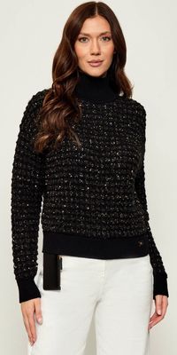 Sweter damski casual Elisabetta Franchi ze sklepu: Gomez Fashion Store w kategorii: Swetry damskie - zdjęcie 874714-BD9-10338_EF254W000145110