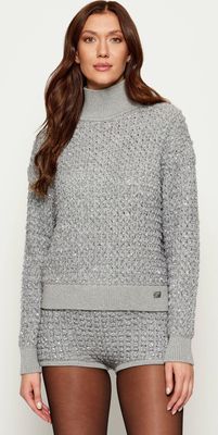 Sweter damski na zimę Elisabetta Franchi ze sklepu: Gomez Fashion Store w kategorii: Swetry damskie - zdjęcie 874714-BD9-10338_EF254W000145188