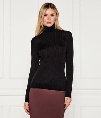 Sweter damski casual Elisabetta Franchi ze sklepu: Gomez Fashion Store w kategorii: Swetry damskie - zdjęcie 874714-BD9-10338_EF254W000146110