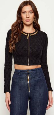 Sweter damski na zimę Elisabetta Franchi ze sklepu: Gomez Fashion Store w kategorii: Swetry damskie - zdjęcie 874714-BD9-10338_EF254W000147110