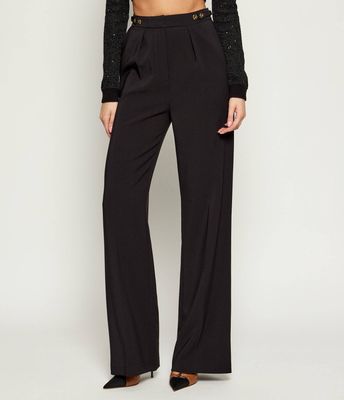 Spodnie damskie retro Elisabetta Franchi ze sklepu: Gomez Fashion Store w kategorii: Spodnie damskie - zdjęcie 874714-BD9-10338_EF254W000151110