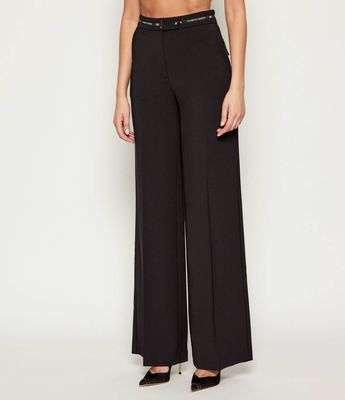 Elisabetta Franchi - Spodnie damskie w stylu retro ze sklepu: Gomez Fashion Store w kategorii: Spodnie damskie - zdjęcie 874714-BD9-10338_EF254W000152110