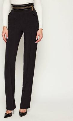 Spodnie damskie jesienne Elisabetta Franchi ze sklepu: Gomez Fashion Store w kategorii: Spodnie damskie - zdjęcie 874714-BD9-10338_EF254W000153110
