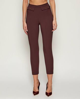 Spodnie damskie na wiosnę Elisabetta Franchi ze sklepu: Gomez Fashion Store w kategorii: Spodnie damskie - zdjęcie 874714-BD9-10338_EF254W000155A46