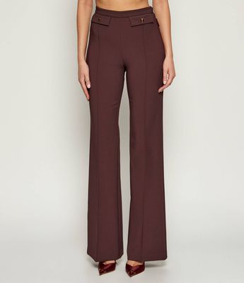 Spodnie damskie Elisabetta Franchi ze sklepu: Gomez Fashion Store w kategorii: Spodnie damskie - zdjęcie 874714-BD9-10338_EF254W000156A46