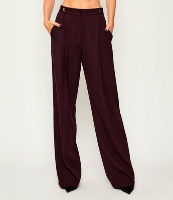 Spodnie damskie Elisabetta Franchi ze sklepu: Gomez Fashion Store w kategorii: Spodnie damskie - zdjęcie 874714-BD9-10338_EF254W000158A46