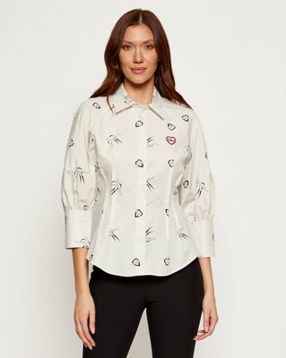 Koszula damska na wiosnę Pinko ze sklepu: Gomez Fashion Store w kategorii: Koszule damskie - zdjęcie 874714-BD9-10338_PI254W000072610