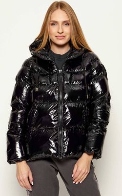 Pinko - Kurtka damska na jesień casual ze sklepu: Gomez Fashion Store w kategorii: Kurtki damskie - zdjęcie 874714-BD9-10338_PI254W000074099