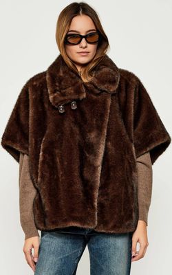 Futro damskie jesienne Pinko ze sklepu: Gomez Fashion Store w kategorii: Futra damskie - zdjęcie 874714-BD9-10338_PI254W000077C33