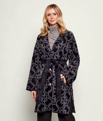 Pinko - Płaszcz damski jesienny casualowy ze sklepu: Gomez Fashion Store w kategorii: Płaszcze damskie - zdjęcie 874714-BD9-10338_PI254W000111199
