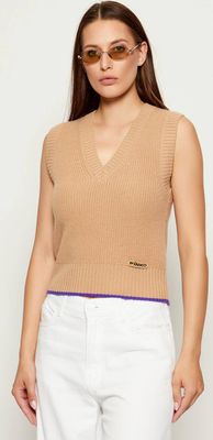 Sweter damski casual zimowy Pinko ze sklepu: Gomez Fashion Store w kategorii: Swetry damskie - zdjęcie 874714-BD9-10338_PI254W000120D59