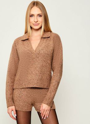 Sweter damski na zimę Pinko ze sklepu: Gomez Fashion Store w kategorii: Swetry damskie - zdjęcie 874714-BD9-10338_PI254W000124D60