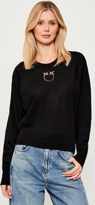 Sweter damski casual Pinko ze sklepu: Gomez Fashion Store w kategorii: Swetry damskie - zdjęcie 874714-BD9-10338_PI254W000126099
