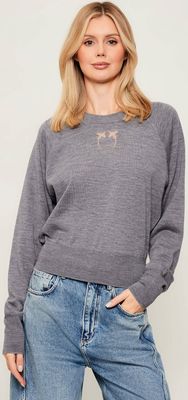 Sweter damski casual na zimę Pinko ze sklepu: Gomez Fashion Store w kategorii: Swetry damskie - zdjęcie 874714-BD9-10338_PI254W000126A54