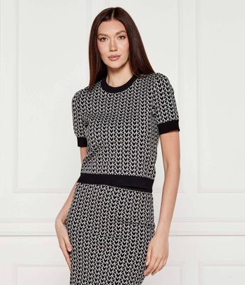 Sweter damski na wiosnę Michael Kors ze sklepu: Gomez Fashion Store w kategorii: Swetry damskie - zdjęcie 874714-BD9-10338_MK254W000079173