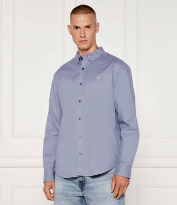 Koszula męska casual z kołnierzykiem button down Calvin Klein Jeans ze sklepu: Gomez Fashion Store w kategorii: Koszule męskie - zdjęcie 874714-BD9-10338_CJ254M000026D15