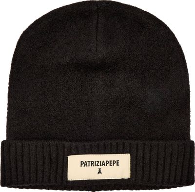 Czapka zimowa damska Patrizia Pepe ze sklepu: Gomez Fashion Store w kategorii: Czapki zimowe damskie - zdjęcie 874714-BD9-10338_PK254W000030049