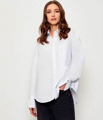 Koszula damska na wiosnę Patrizia Pepe ze sklepu: Gomez Fashion Store w kategorii: Koszule damskie - zdjęcie 874714-BD9-10338_PK254W000062099