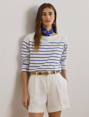 Bluzka damska na wiosnę LAUREN RALPH LAUREN ze sklepu: Gomez Fashion Store w kategorii: Bluzki damskie - zdjęcie 874714-BD9-10338_RL254W00003934N