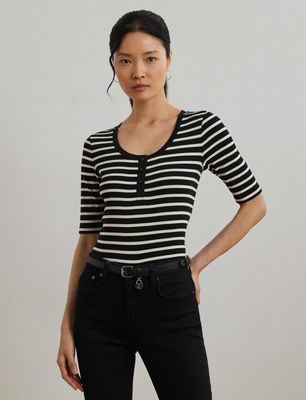 LAUREN RALPH LAUREN - Bluzka damska ze sklepu: Gomez Fashion Store w kategorii: Bluzki damskie - zdjęcie 874714-BD9-10338_RL254W00004135N