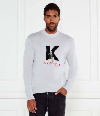 Karl Lagerfeld - Sweter męski na wiosnę ze sklepu: Gomez Fashion Store w kategorii: Swetry męskie - zdjęcie 874714-BD9-10338_KL254W000001941