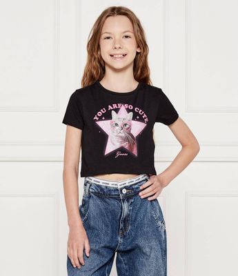 Guess - Bluzka dziewczęca na lato ze sklepu: Gomez Fashion Store w kategorii: Bluzki dziewczęce