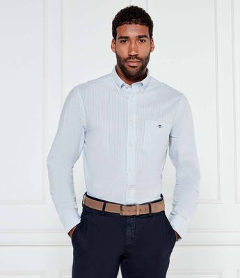 Koszula męska z kołnierzykiem button down Gant ze sklepu: Gomez Fashion Store w kategorii: Koszule męskie - zdjęcie 874714-BD9-10338_GA254M000005455