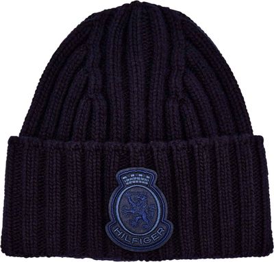 Czapka zimowa damska Tommy Hilfiger ze sklepu: Gomez Fashion Store w kategorii: Czapki zimowe damskie - zdjęcie 874714-BD9-10338_TH255W000020287