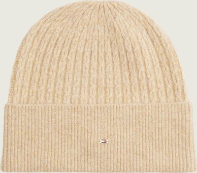 Czapka zimowa damska Tommy Hilfiger ze sklepu: Gomez Fashion Store w kategorii: Czapki zimowe damskie - zdjęcie 874714-BD9-10338_TH255W000085762