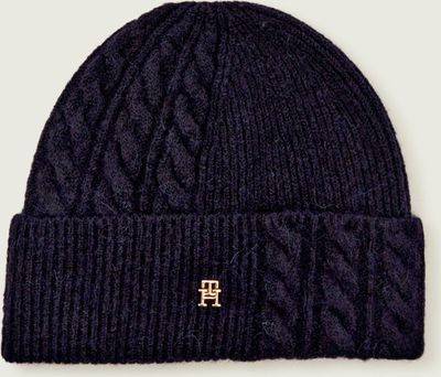 Tommy Hilfiger - Czapka zimowa damska ze sklepu: Gomez Fashion Store w kategorii: Czapki zimowe damskie - zdjęcie 874714-BD9-10338_TH255W000086287