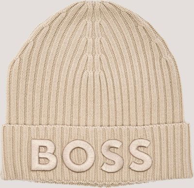 Czapka zimowa damska BOSS BLACK ze sklepu: Gomez Fashion Store w kategorii: Czapki zimowe damskie - zdjęcie 874714-BD9-10338_BB255W000002275