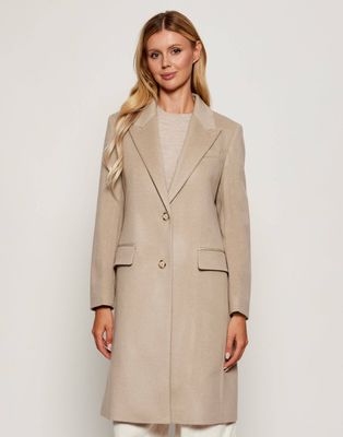 Płaszcz damski casual BOSS BLACK ze sklepu: Gomez Fashion Store w kategorii: Płaszcze damskie - zdjęcie 874714-BD9-10338_BB255W000050275