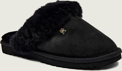Kapcie damskie na zimę Tommy Hilfiger ze sklepu: Gomez Fashion Store w kategorii: Kapcie damskie - zdjęcie 874714-BD9-10338_TH255W000191D12