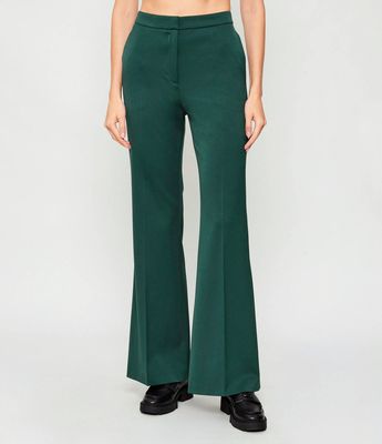 Spodnie damskie jesienne HUGO ze sklepu: Gomez Fashion Store w kategorii: Spodnie damskie - zdjęcie 874714-BD9-10338_BU255W000108305