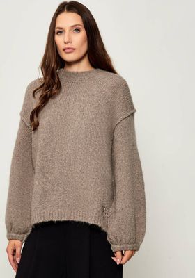 HUGO - Sweter damski na zimę ze sklepu: Gomez Fashion Store w kategorii: Swetry damskie - zdjęcie 874714-BD9-10338_BU255W000119273