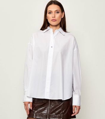 Koszula damska na wiosnę HUGO ze sklepu: Gomez Fashion Store w kategorii: Koszule damskie - zdjęcie 874714-BD9-10338_BU255W000125100