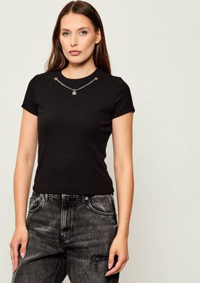 Bluzka damska na wiosnę casualowa HUGO ze sklepu: Gomez Fashion Store w kategorii: Bluzki damskie - zdjęcie 874714-BD9-10338_BU255W000127001