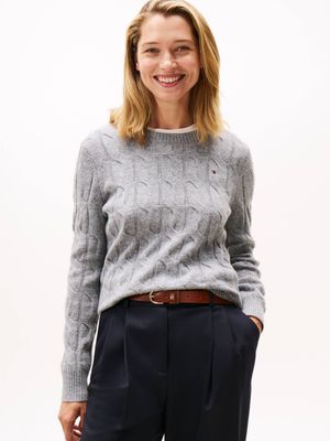 Tommy Hilfiger - Sweter damski casual ze sklepu: Gomez Fashion Store w kategorii: Swetry damskie - zdjęcie 874714-BD9-10338_TH255W000204M16