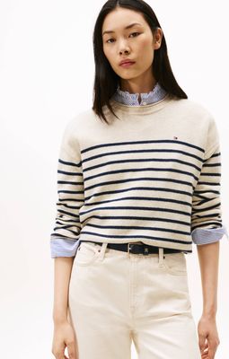Sweter damski casualowy Tommy Hilfiger ze sklepu: Gomez Fashion Store w kategorii: Swetry damskie - zdjęcie 874714-BD9-10338_TH255W000210Z78