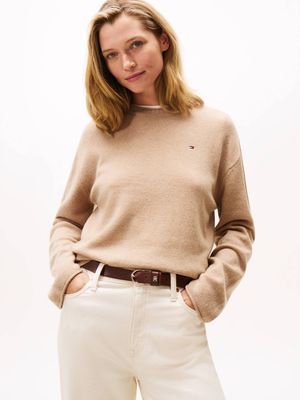 Sweter damski na zimę Tommy Hilfiger ze sklepu: Gomez Fashion Store w kategorii: Swetry damskie - zdjęcie 874714-BD9-10338_TH255W000210Z75